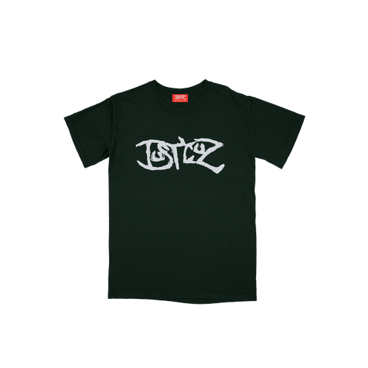 SCRIPT TEE - GREEN